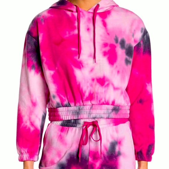 Nordstrom Tops - Pink tie dye hoodie